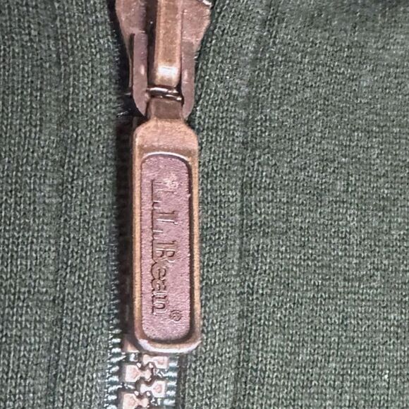 LL BEAN 90s Vintage Sweater Full Zip Mountain Classic Regular Fleece Jacket Size - Picture 9 of 11